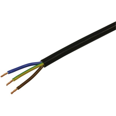 Câble Td 3 × 1,5 mm², 20 m noir
