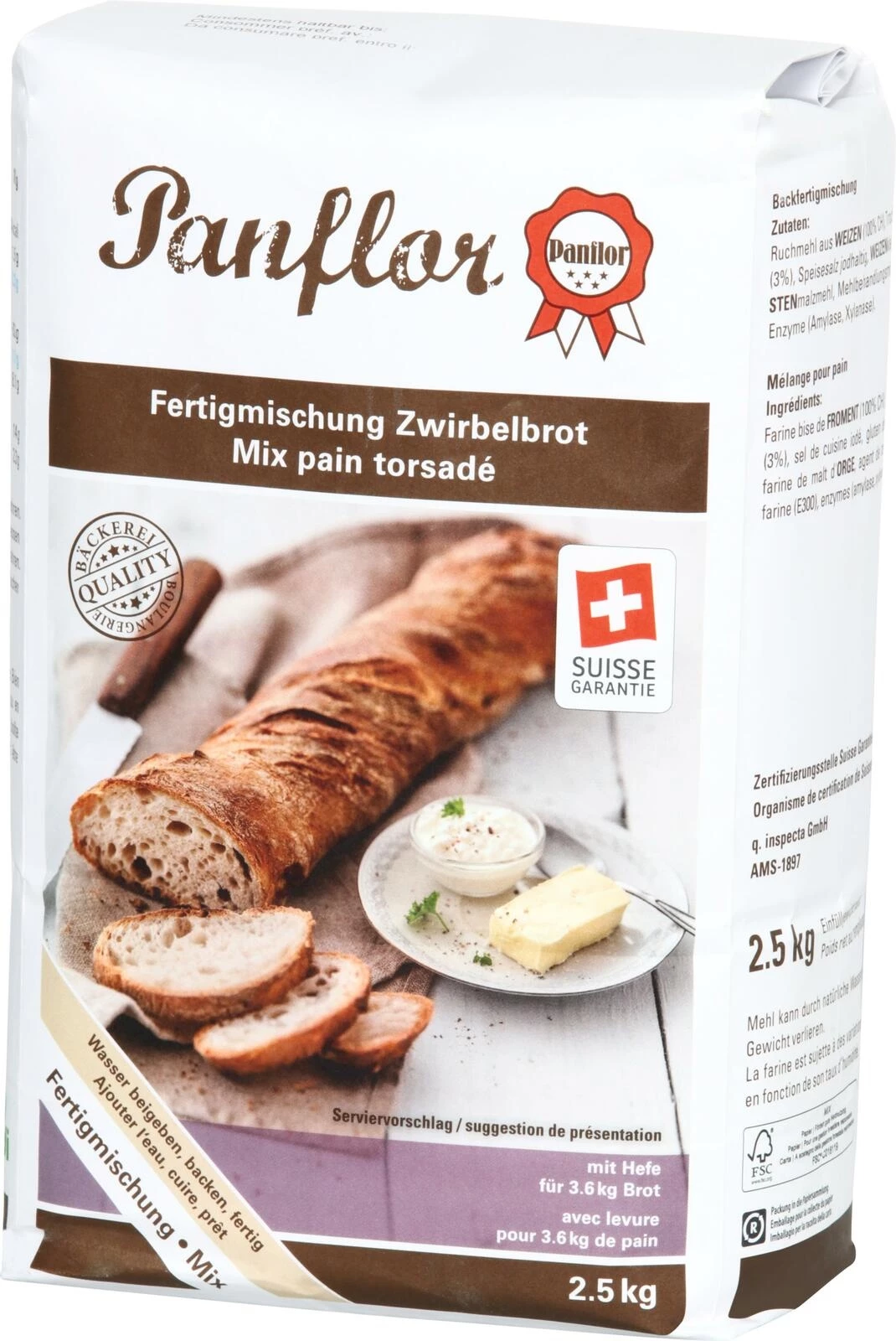 Fertigmix Zwirbelbrot 2,5 kg