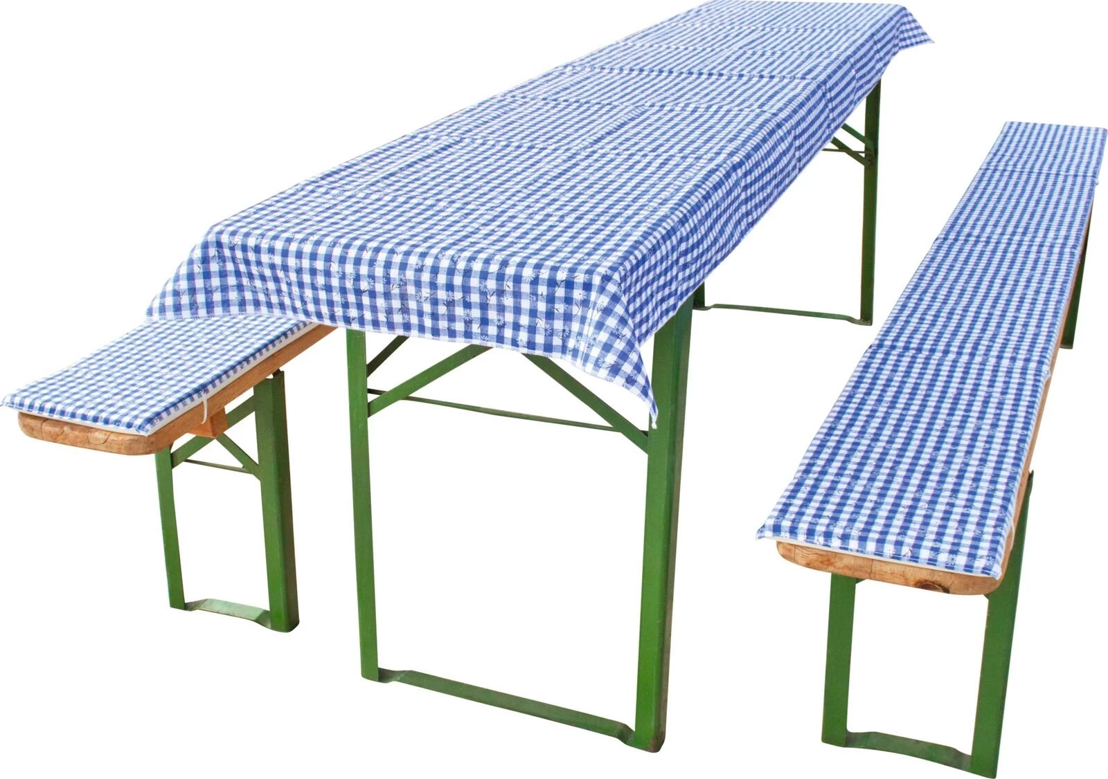 Kissenset + Tischtuch blau/weiss