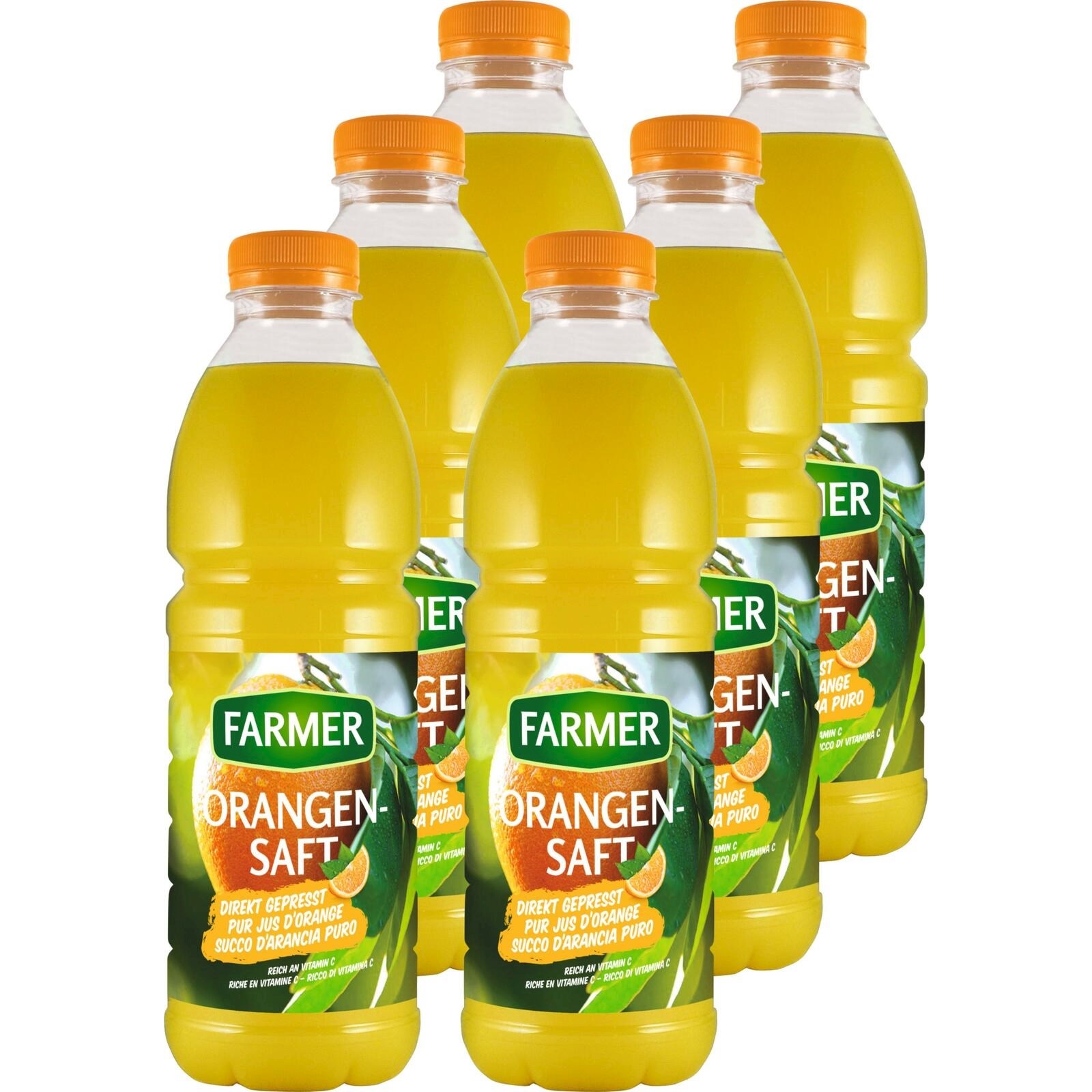 Direkt Orangensaft Farmer 6×100cl kaufen - Fruchtsäfte - LANDI