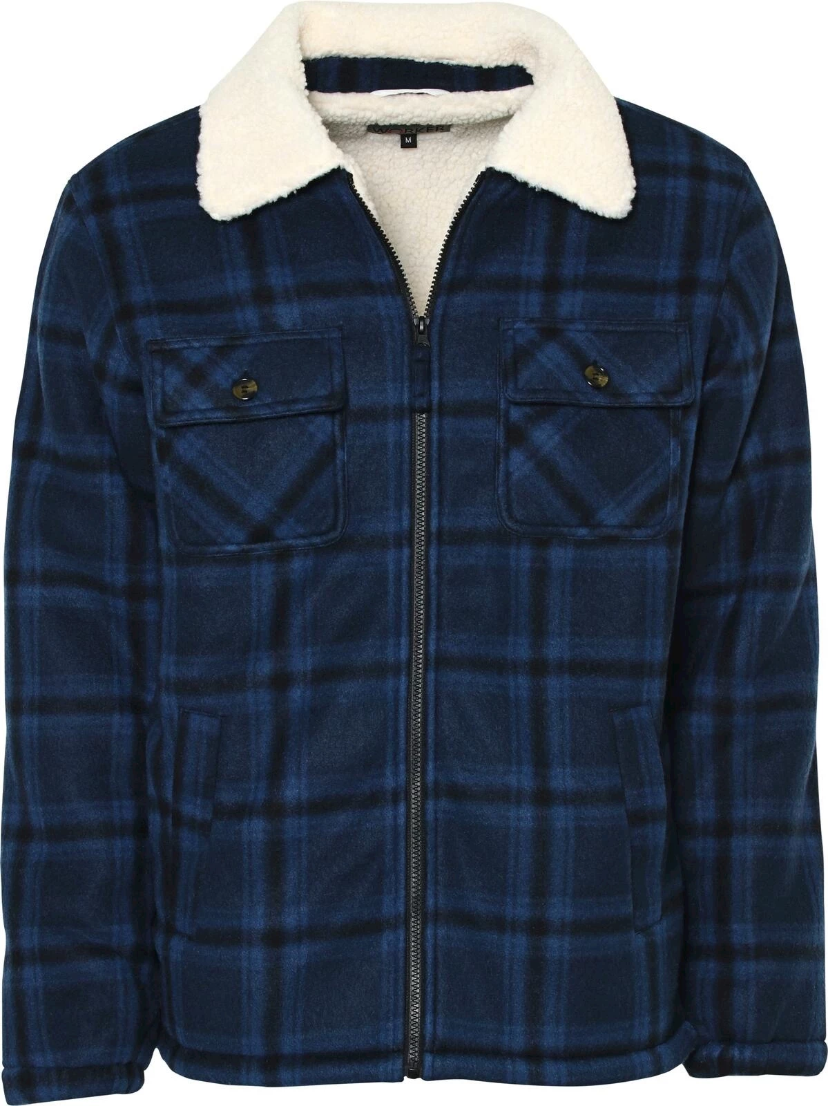 Holzfällerjacke blau L