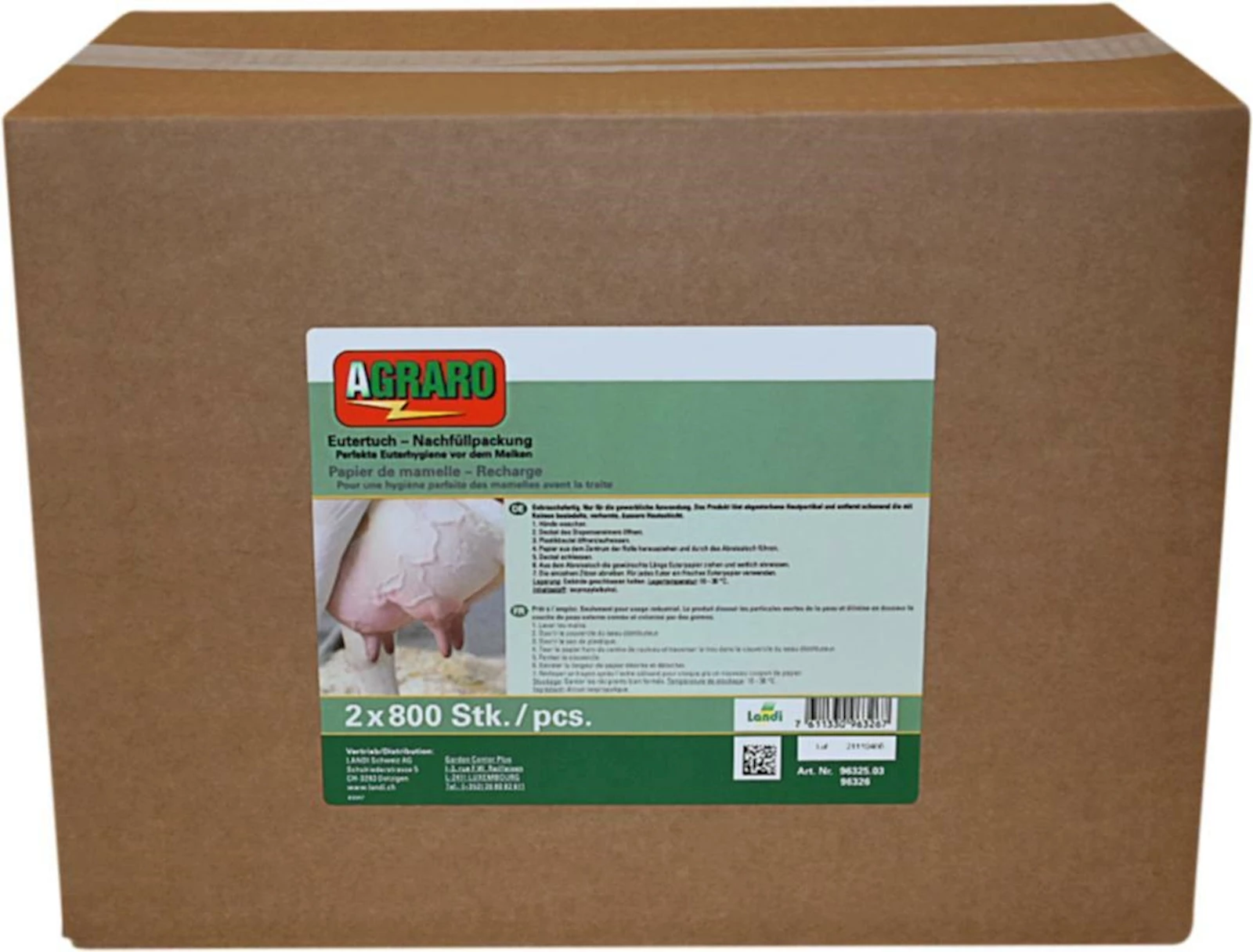 Recharge papier mamelle 2 × 800