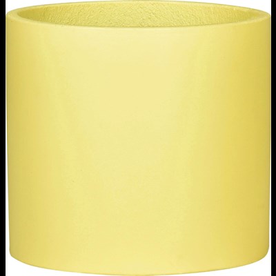 Pot Ciment Cube jaune 26×24 cm