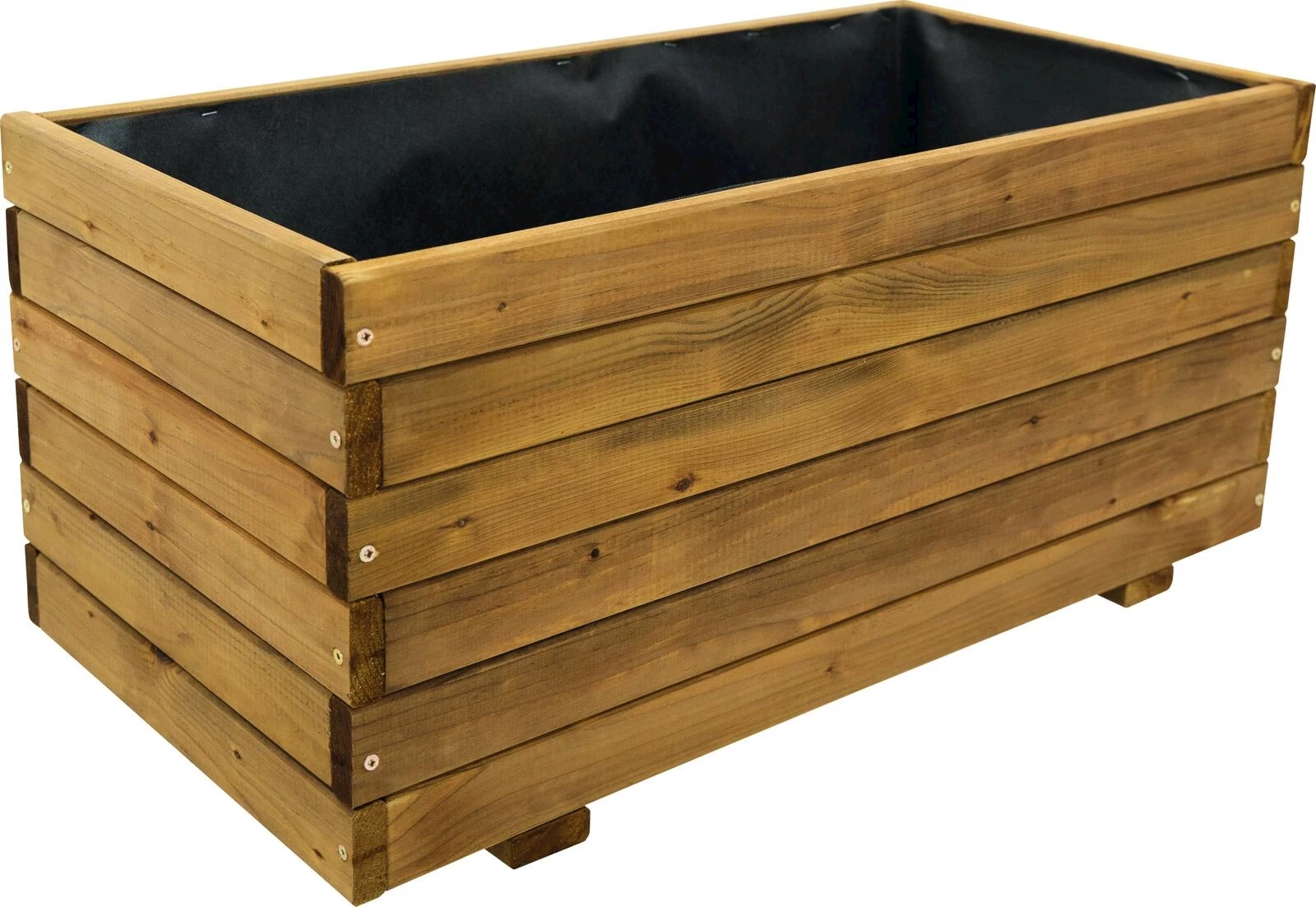 Topf Holz braun 62×22×24 cm