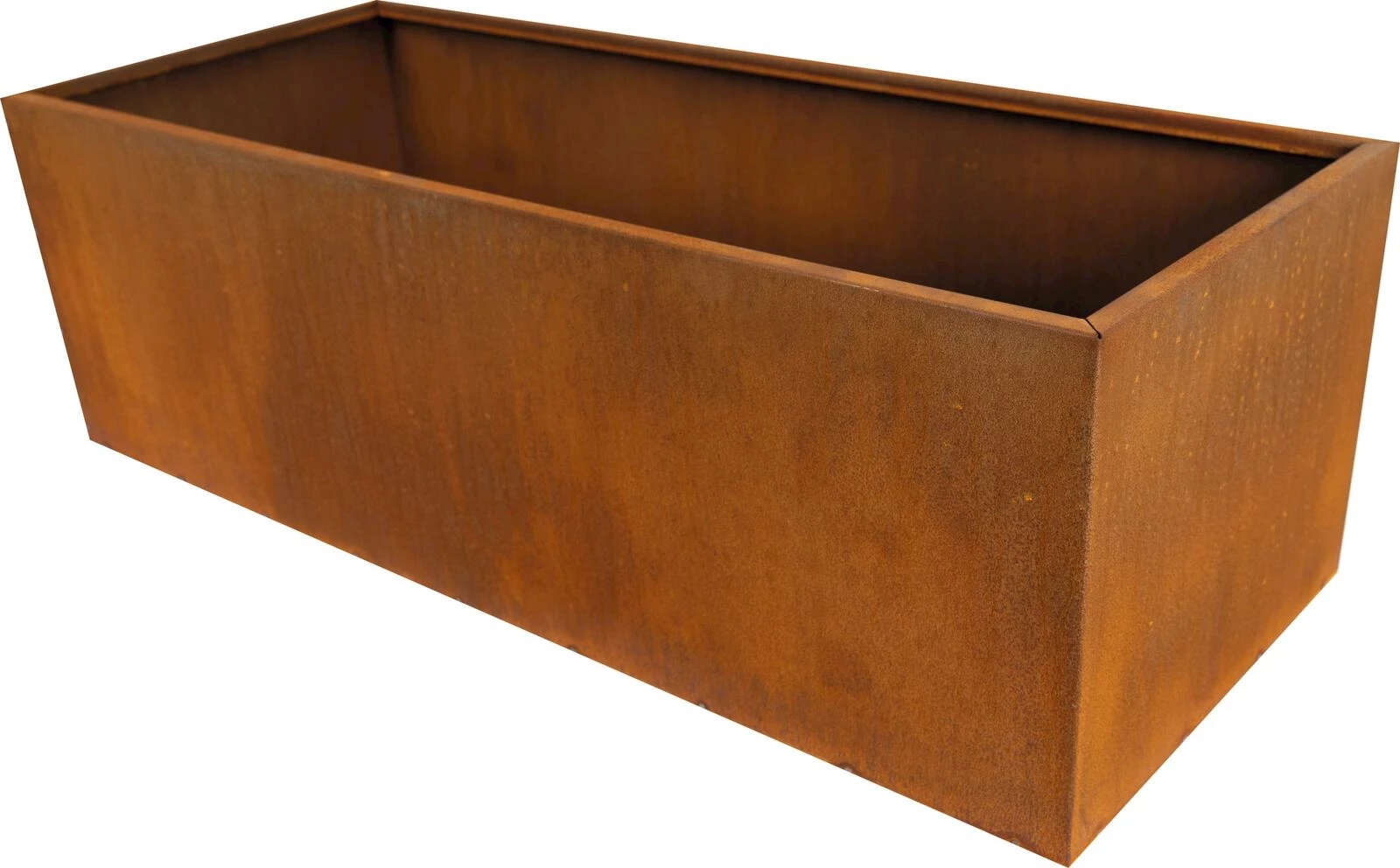 Topf Stahl rusty 100×40×40 cm