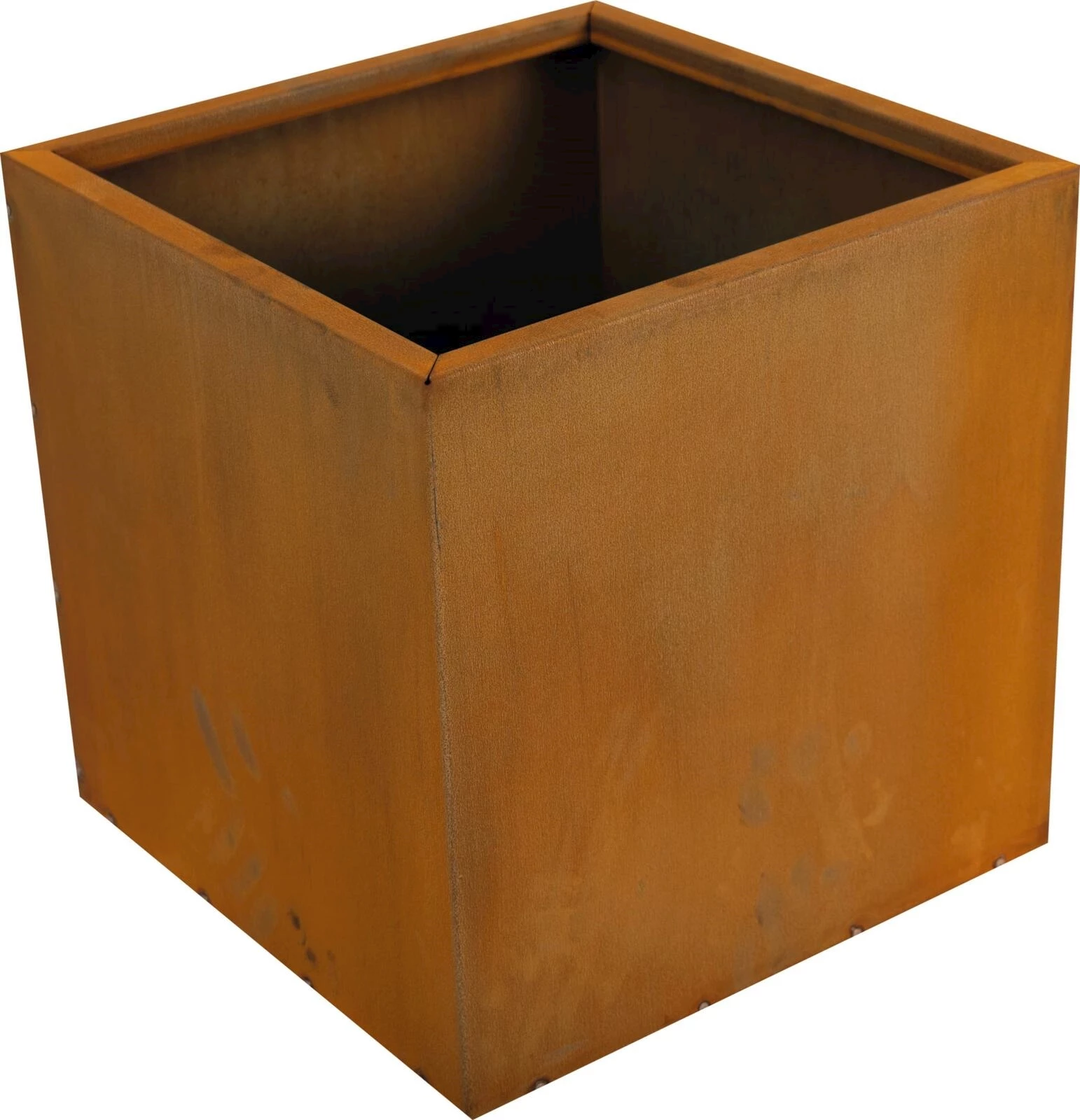 Pot acier rusty 60×60×60 cm