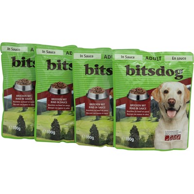 Hundefutter Rind bitsdog 4 × 300 g