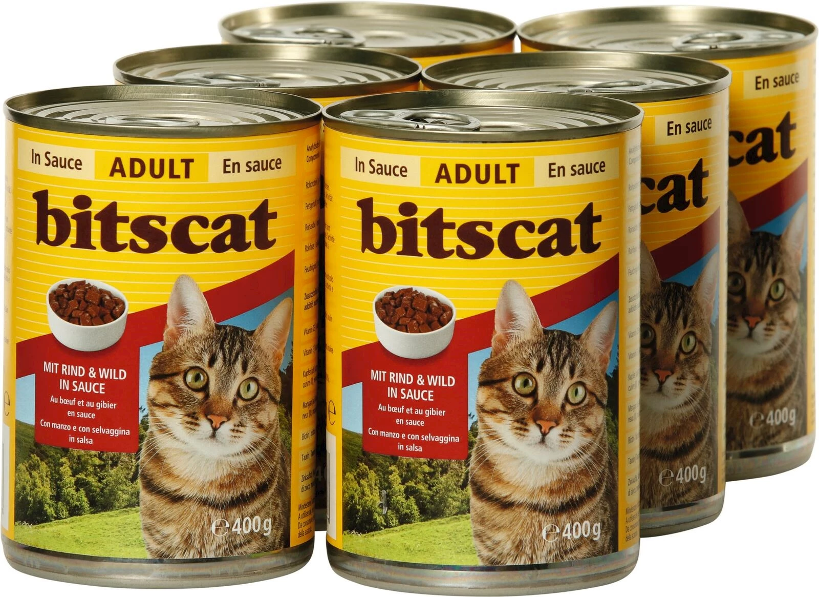 Aliment pour chats boeuf 6 × 400 g Acheter Nourriture humide chats LANDI