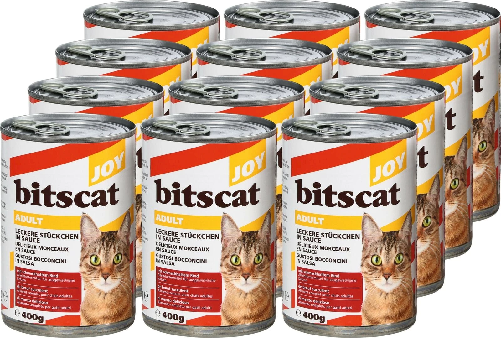 Katzenfutter Rind Joy 12 × 400 g