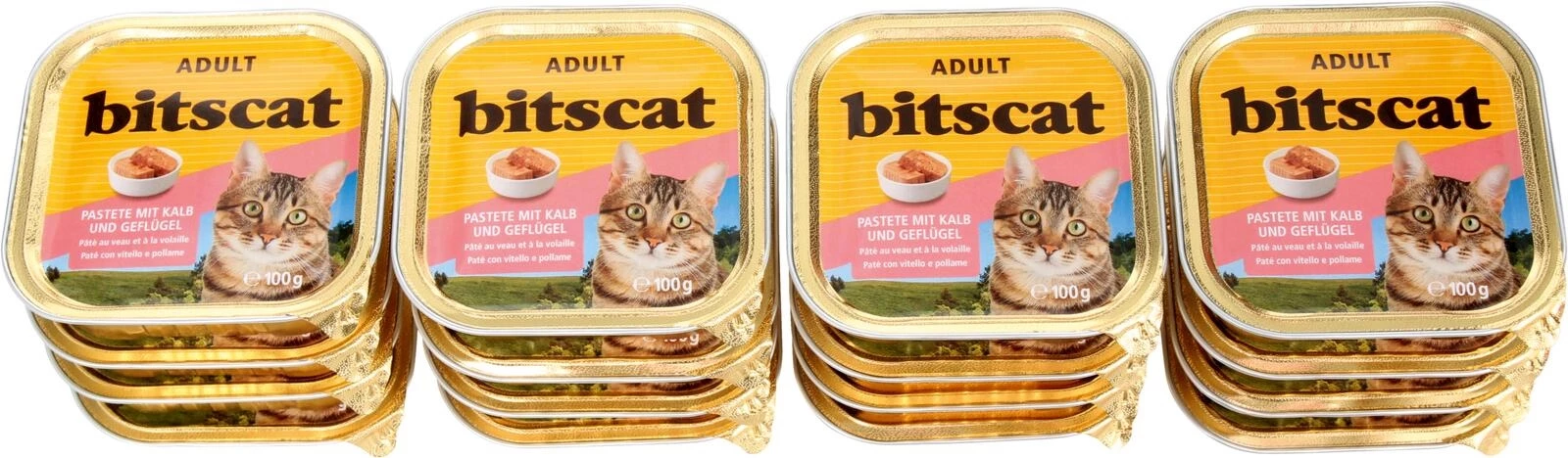 Katzenfutter Kalb/Geflügel 16×100g