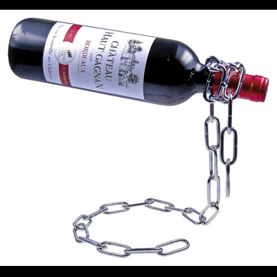 Porte-bouteille chaîne avec vin