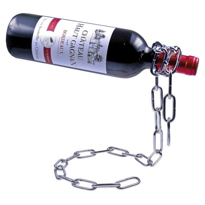 Porte-bouteille chaîne avec vin