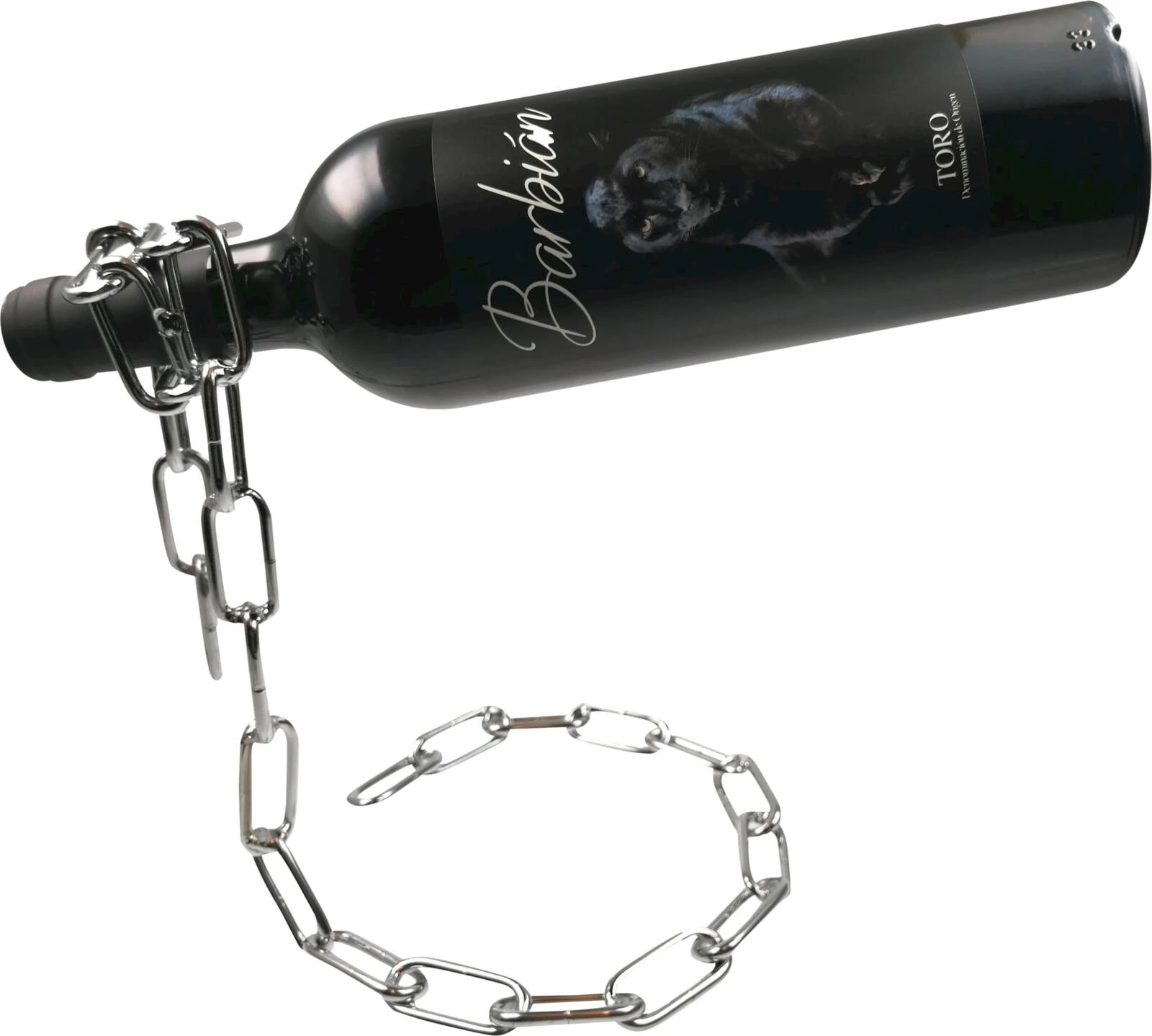 Weinhalter Kette mit Wein