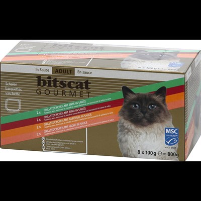 Aliment pour chats Barbecue 8×100g