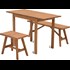 Set table de bar/tabouret alu/bois