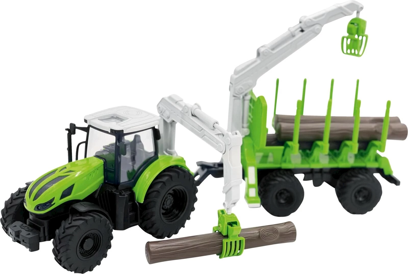 Tracteur avec remorque forestière