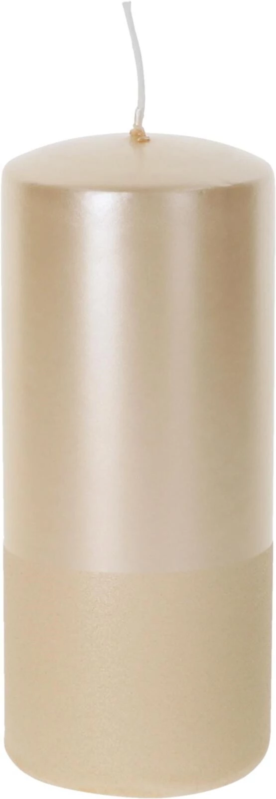 Zylinderkerze Fine 6×14cm champagner