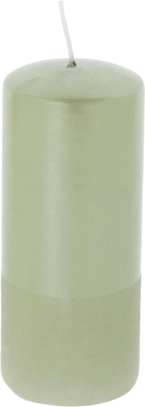 Zylinderkerze Fine 6×14cm olive
