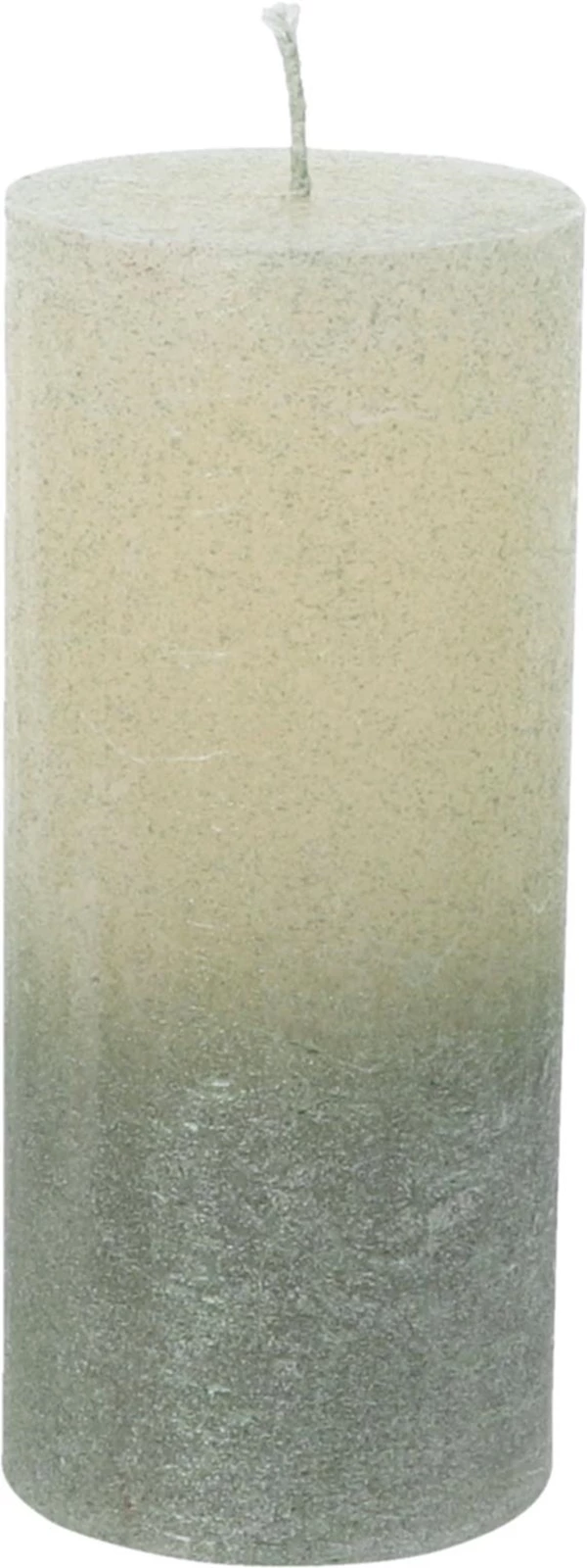 bougies cyl. laquées 6x14cm verte