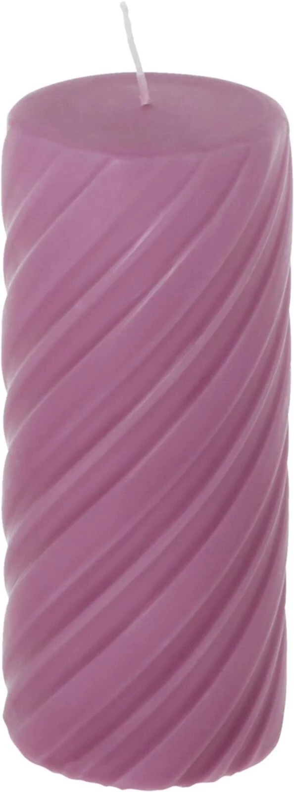 Bougie cyl.  Twist 7×14cm violet