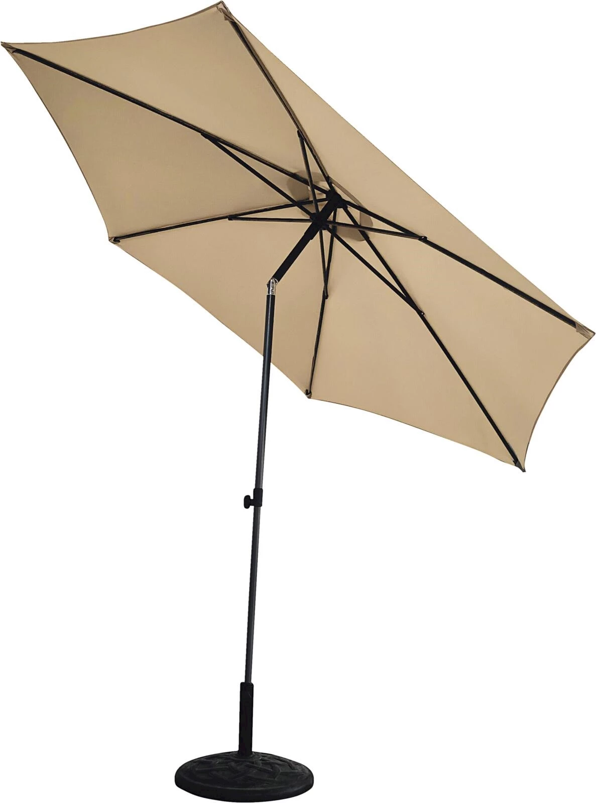 Parasol alu taupe 300 cm