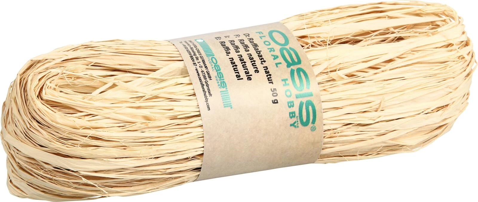 Raphia de bricolage nature 50g