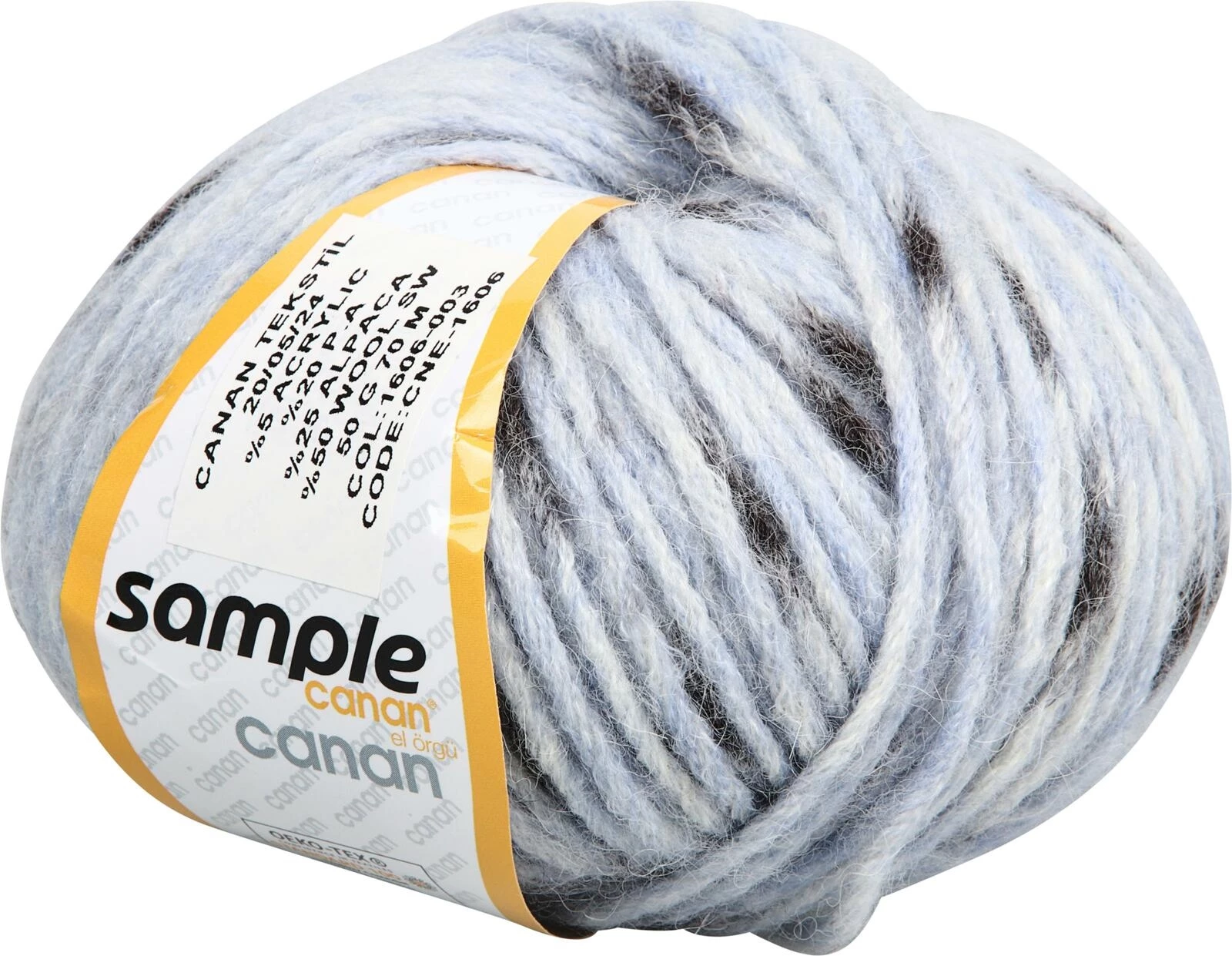 Laine a. alpaca bleu/mél. DUO