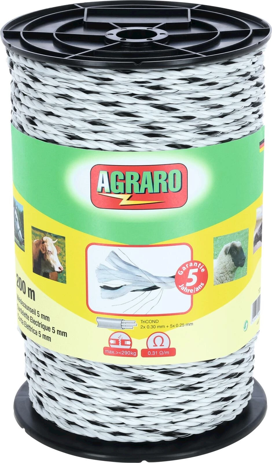 Corde de clôture 5 mm × 200 m