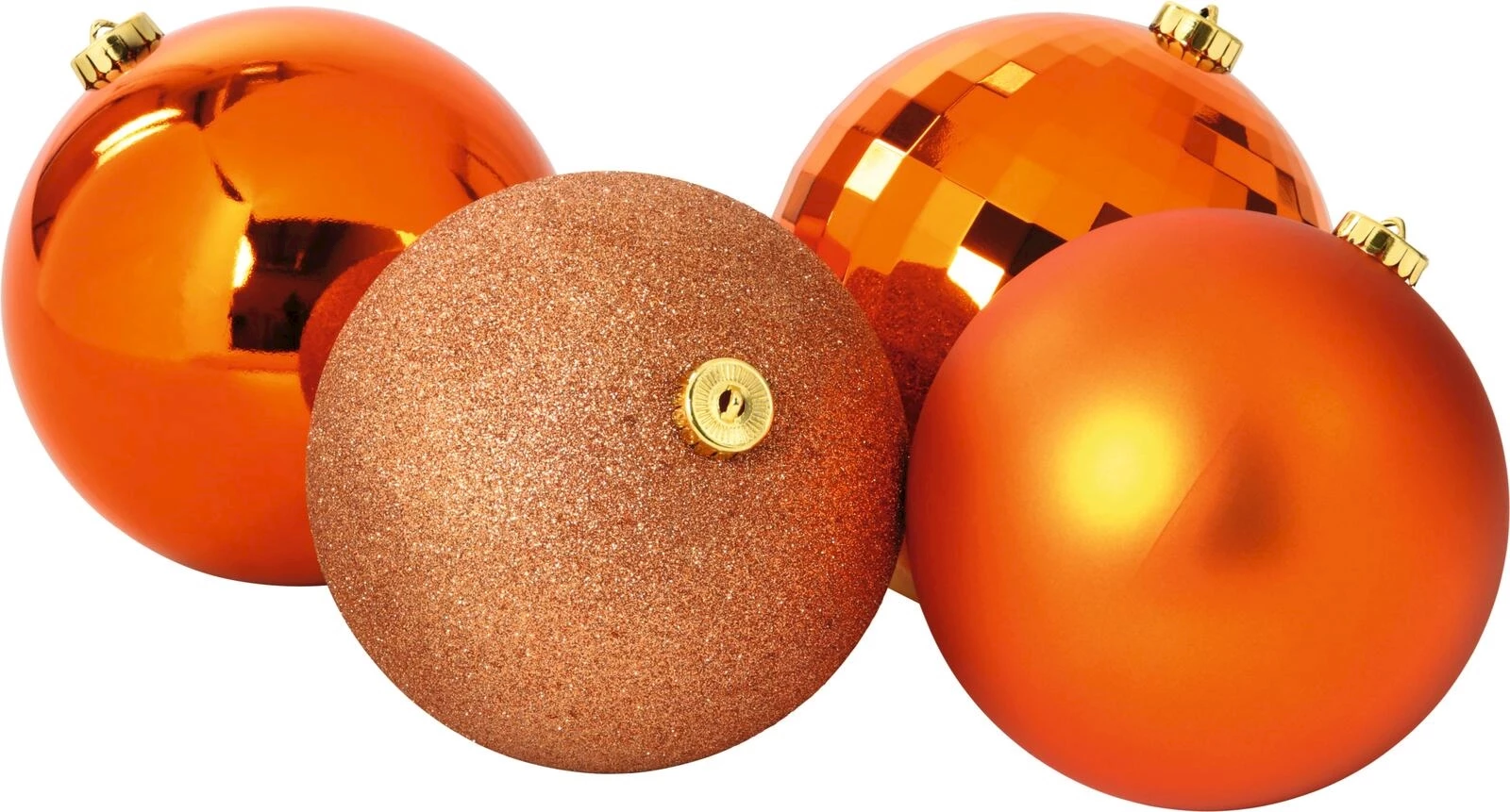 Kugel 15cm orange 4Stk