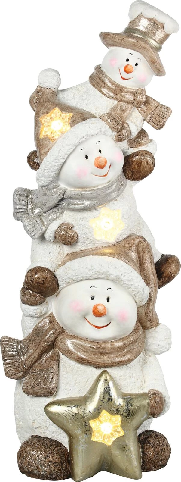 Schneemänner mit LED