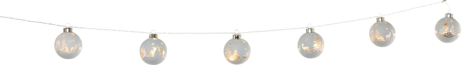 Lichterkette Glasball Ø 6 cm