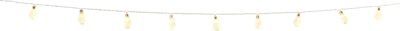 Lichterkette Tropf 10 LED silber