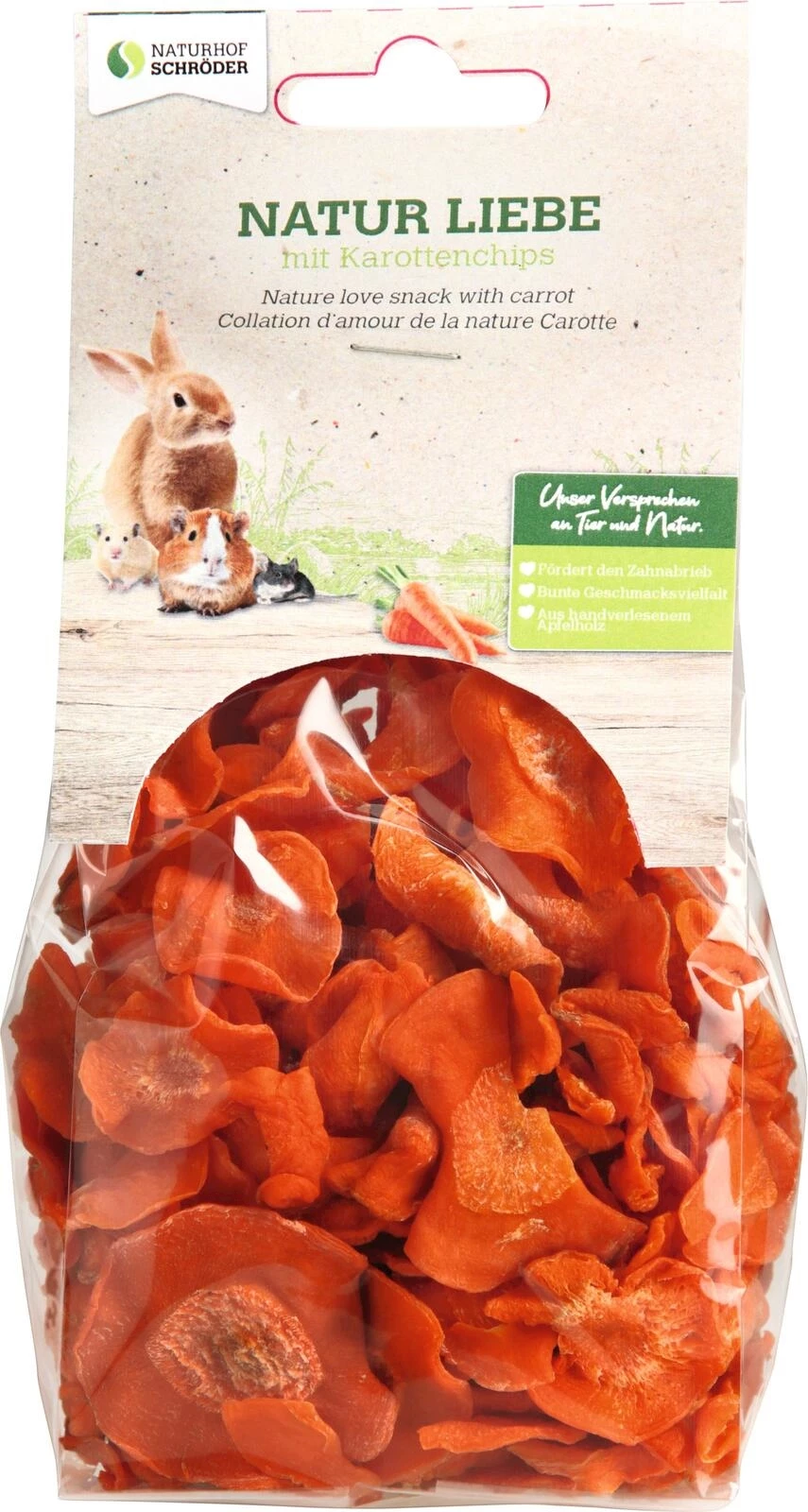 Chips de carottes rongeurs 100 g