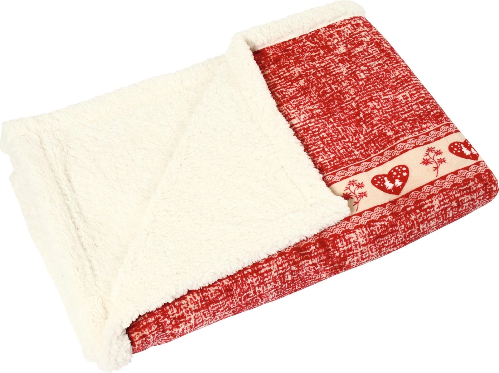 Fleecedecke rot 150×200cm