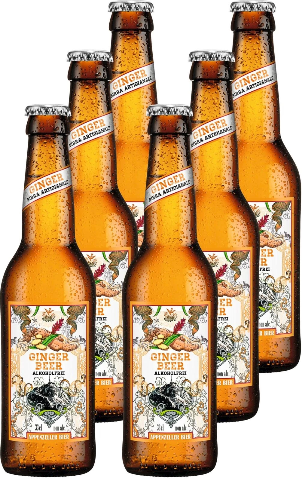 Bière Ginger Appenz. o.A. 6×33cl