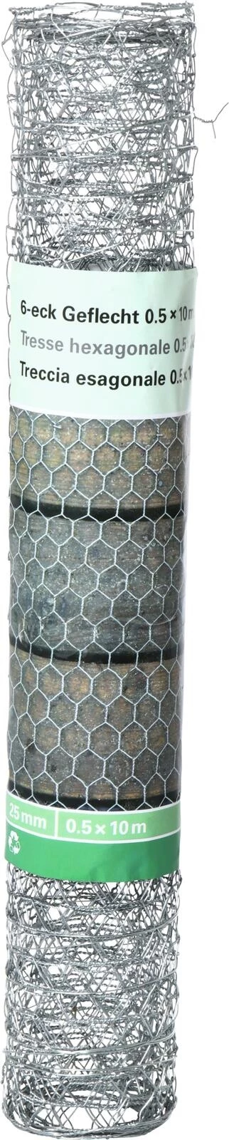 6-eck Geflecht 0.5×10m 25mm
