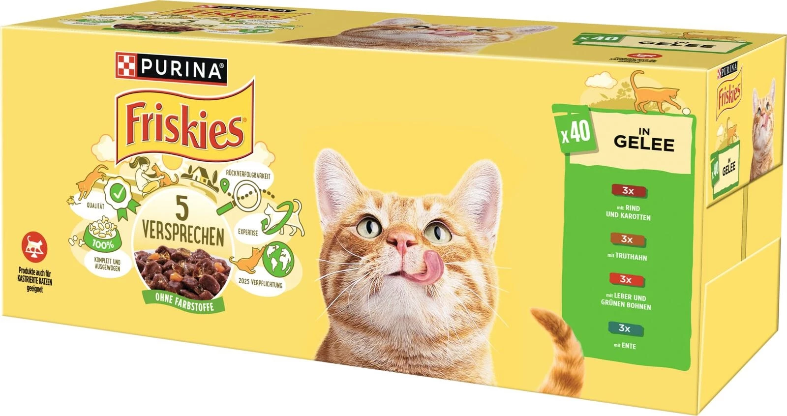 Aliment chats Friskies Gelée 40×85g