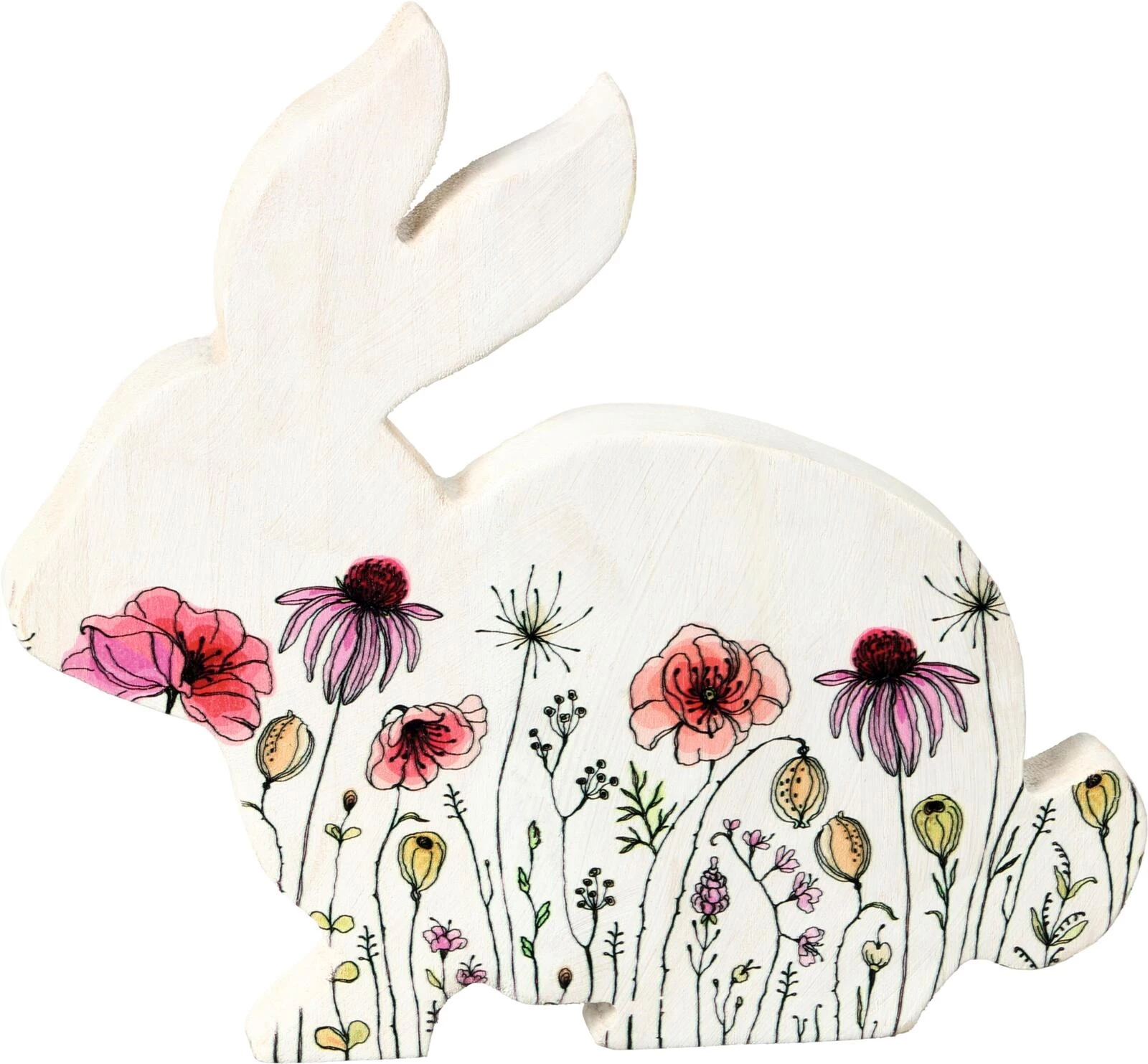 Ständer Hase Holz bemalt