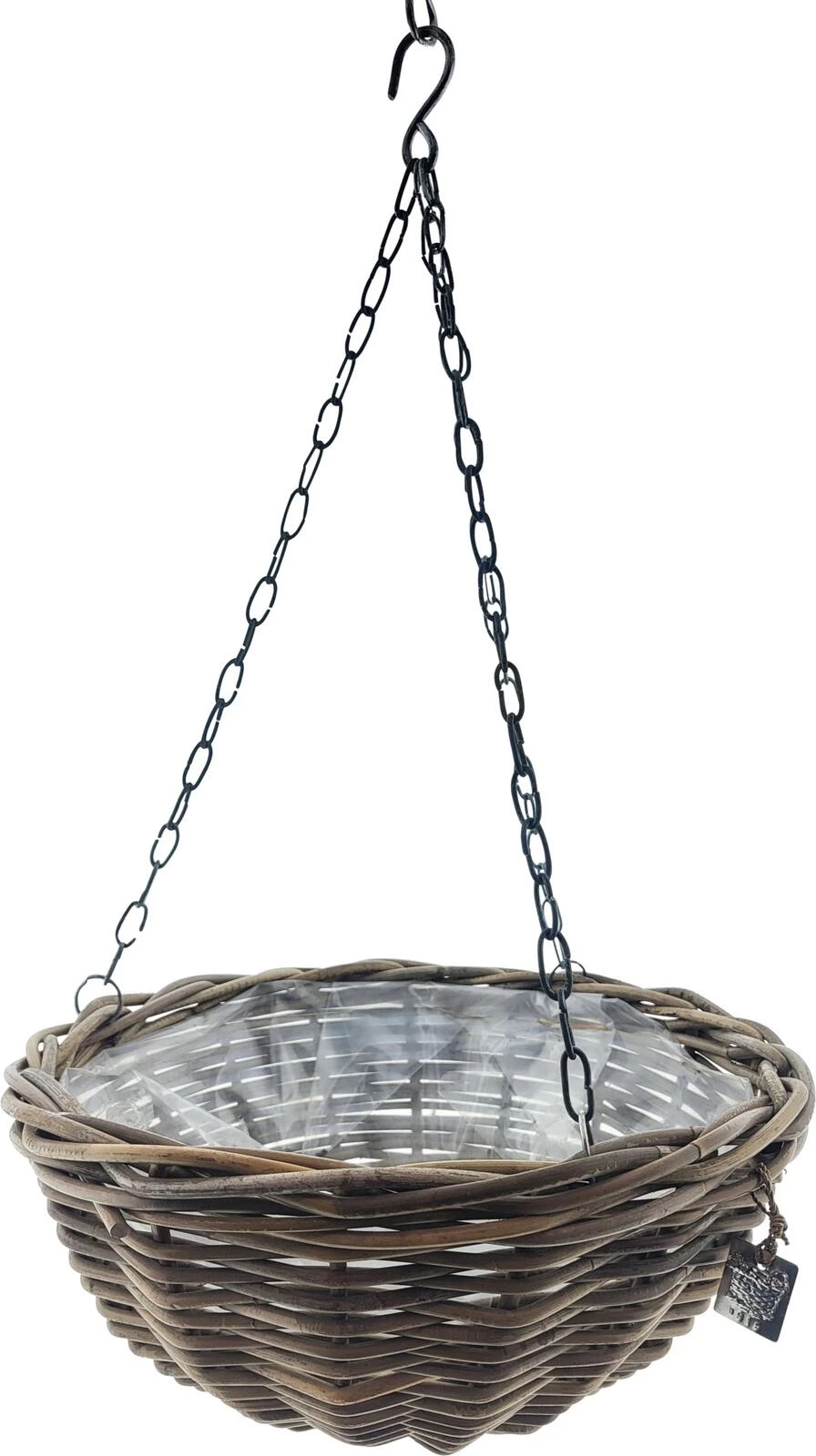 Corbeille Ampel Rotin gris 30cm