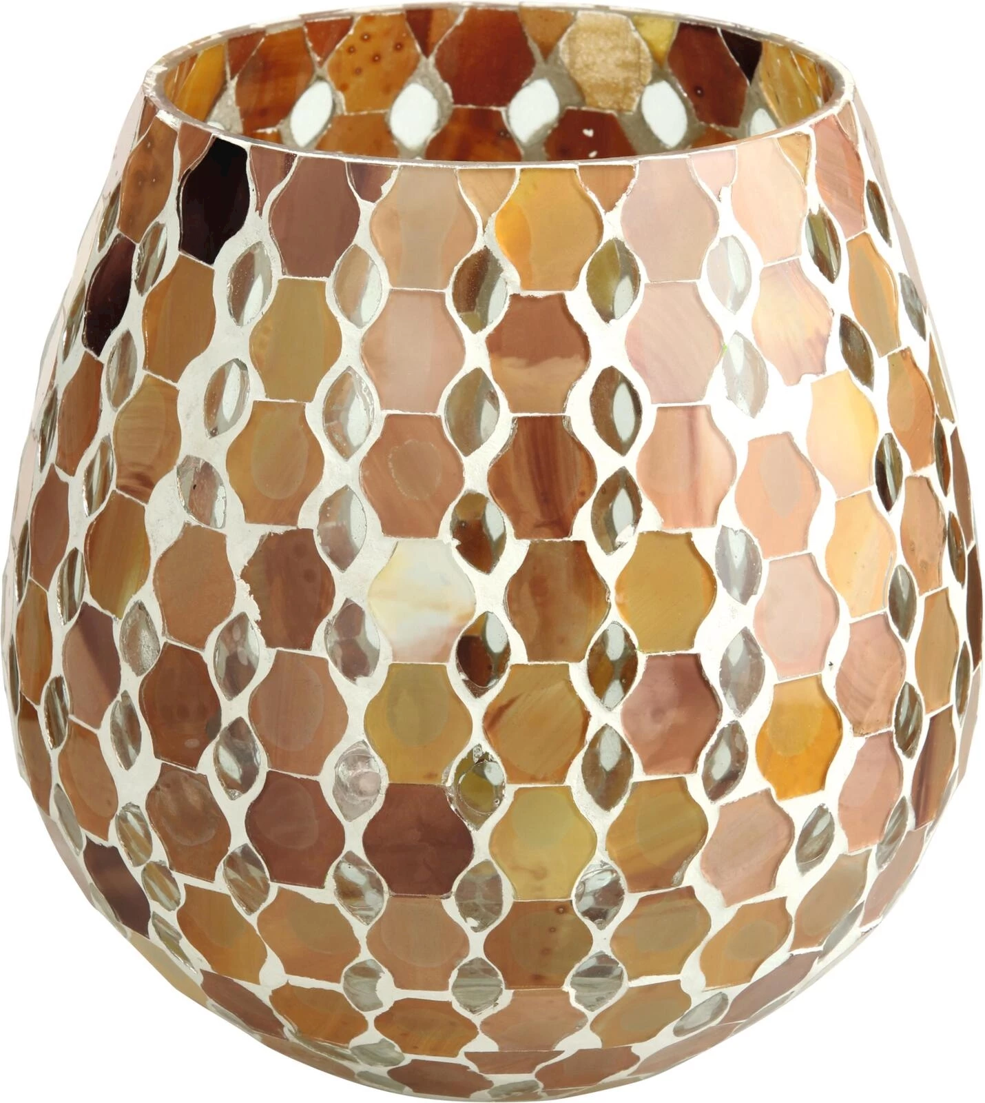 Lanterne en verre conique Mosaïque