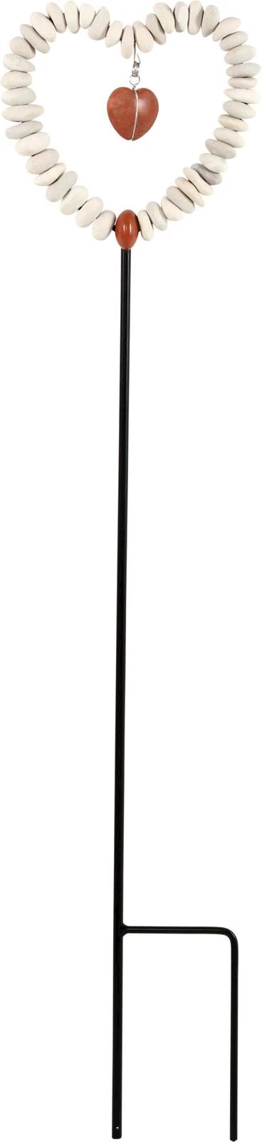 Steinherz hell auf Stab gross