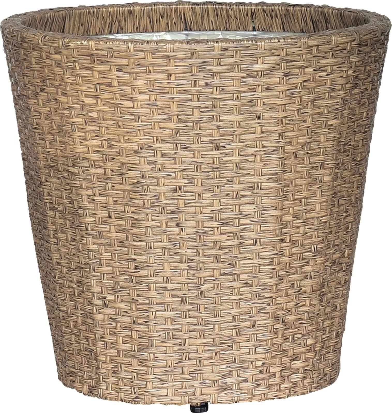 Pot Wicker Flat taupe 45 × 42 cm