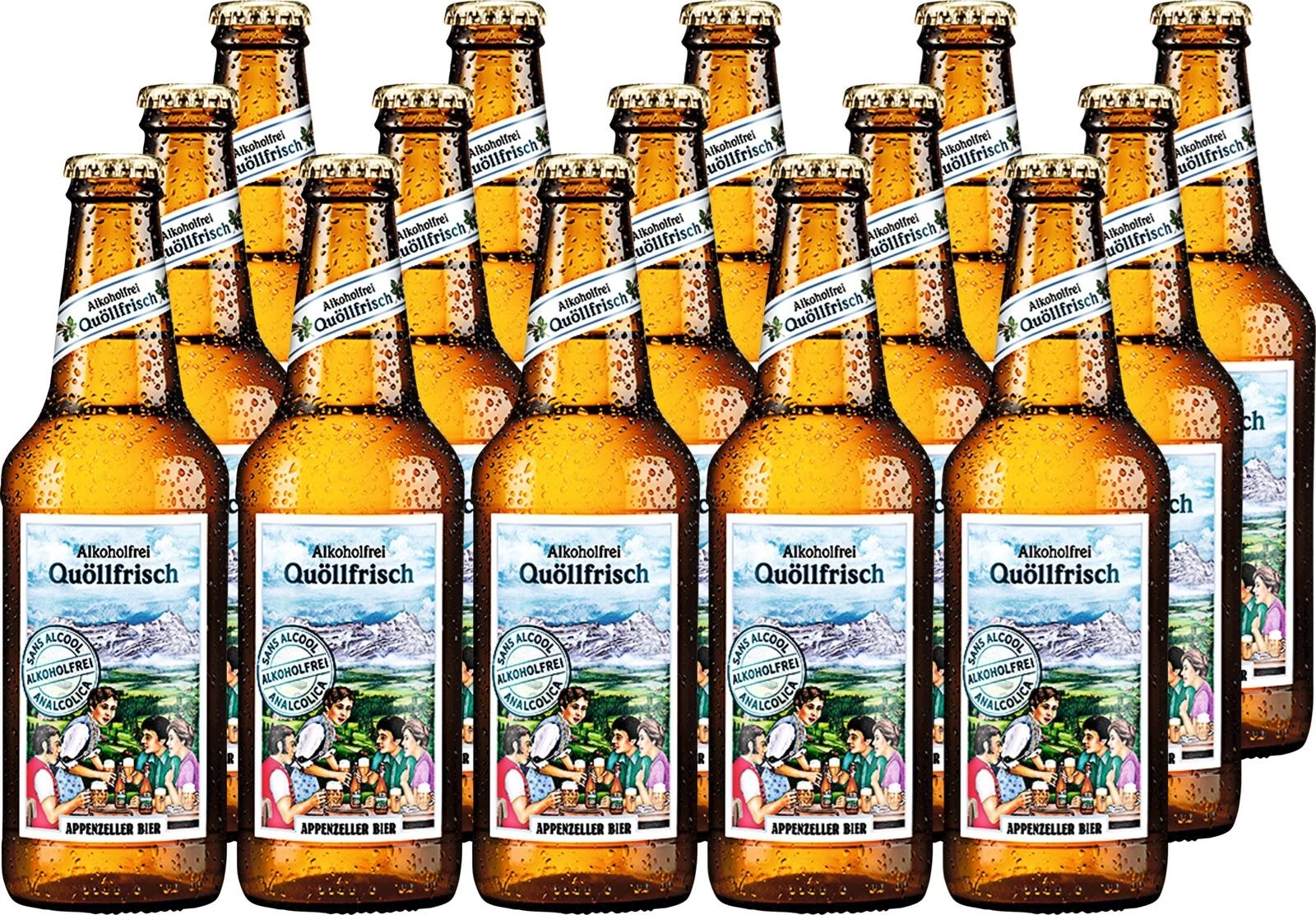 Bier Quöllfrisch o.A. 15 × 33 cl
