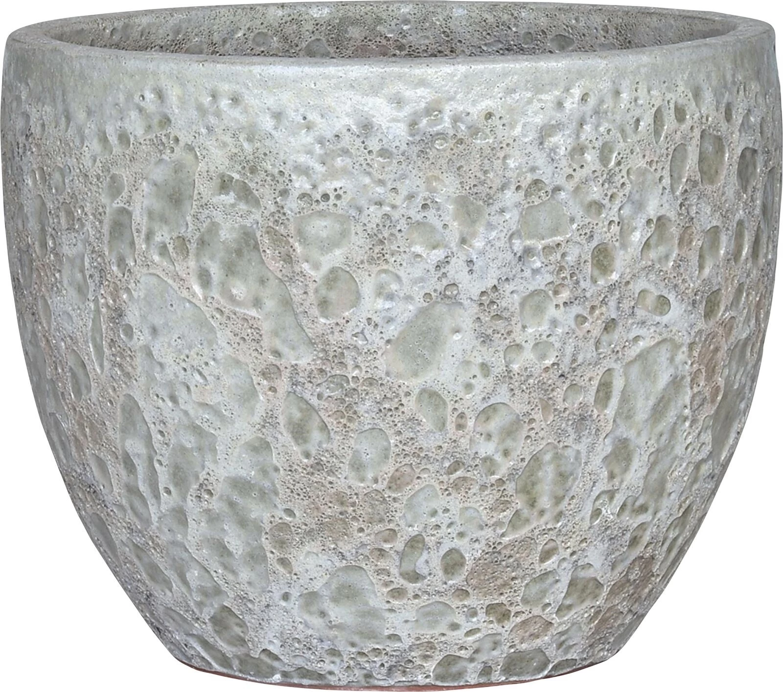 Pot Grès Lava blanc 28×24 cm