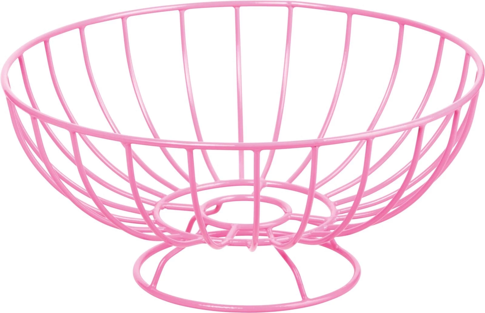 Corbeille en métal simple rosé