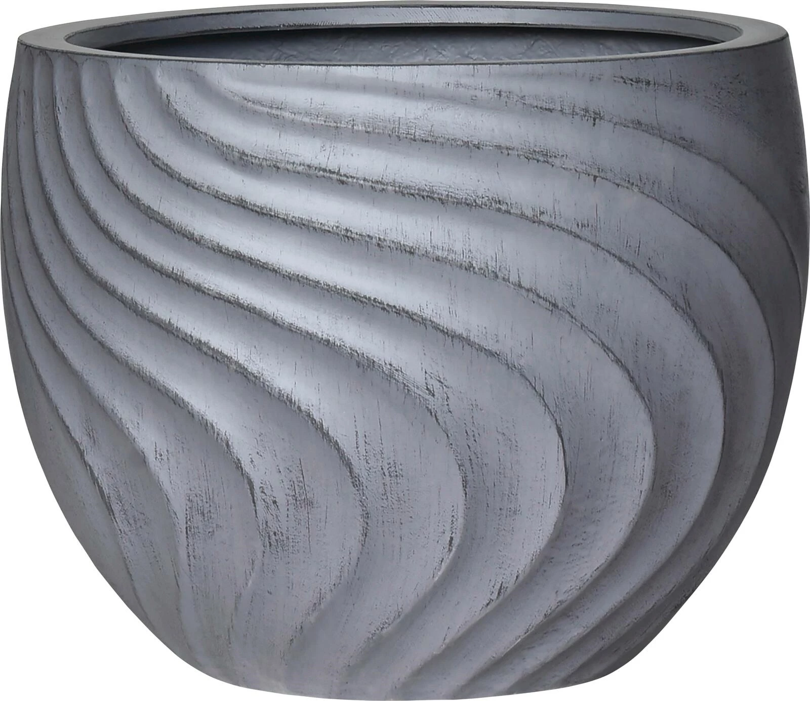 Pot Poly Wave smokey 53×42 cm