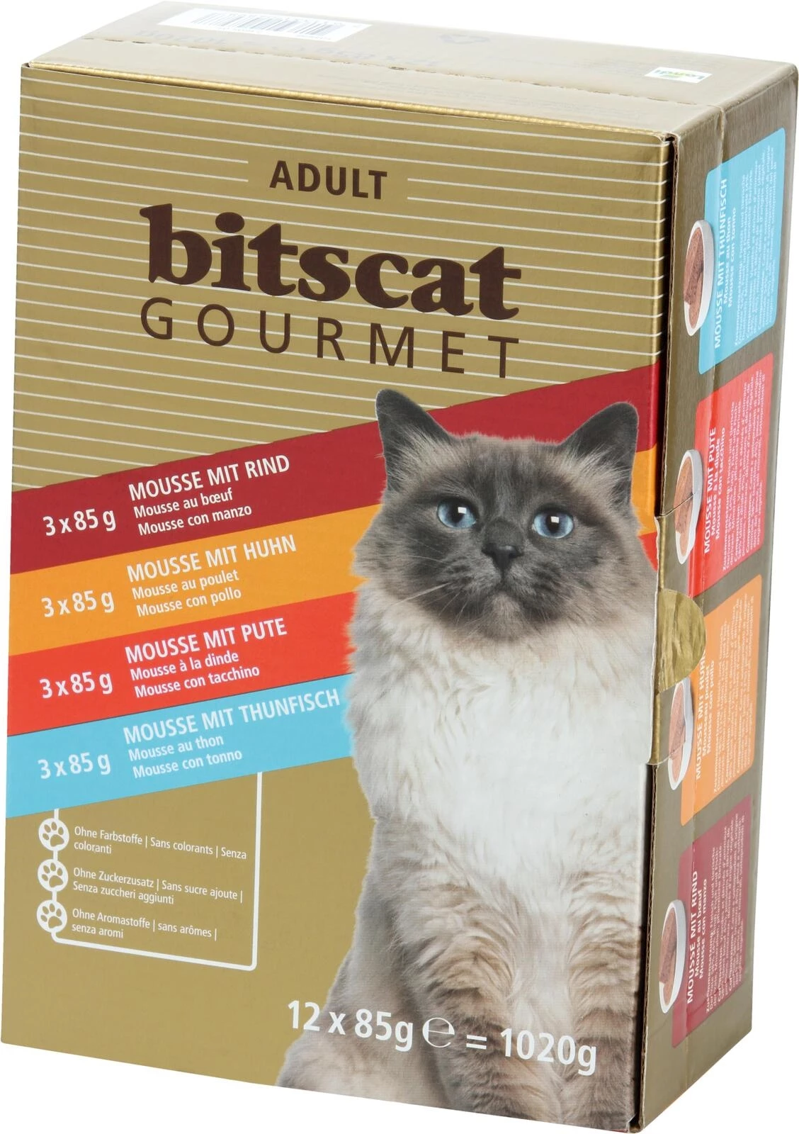 Katzenfutter Mousse 12×85g