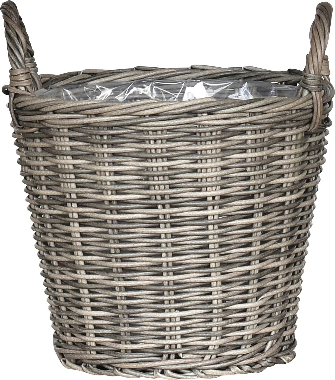 Pot wicker charcoal 34 × 28 cm