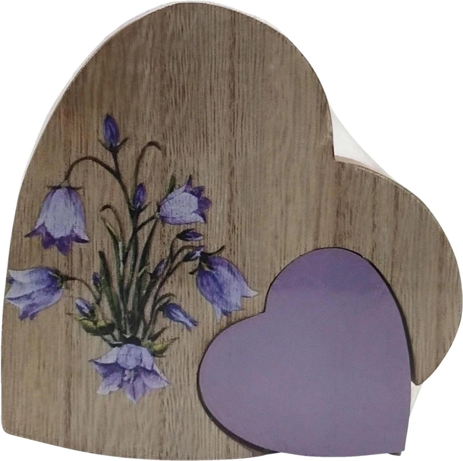 Coeur en bois peint