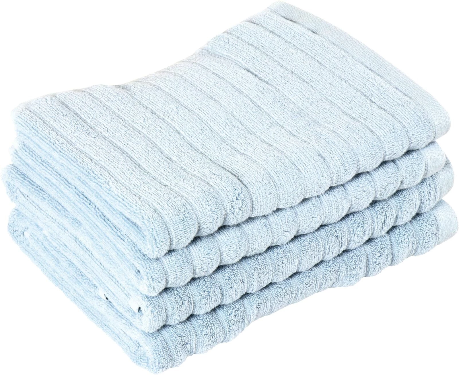 Serviettes éponge 4 pcs bleu